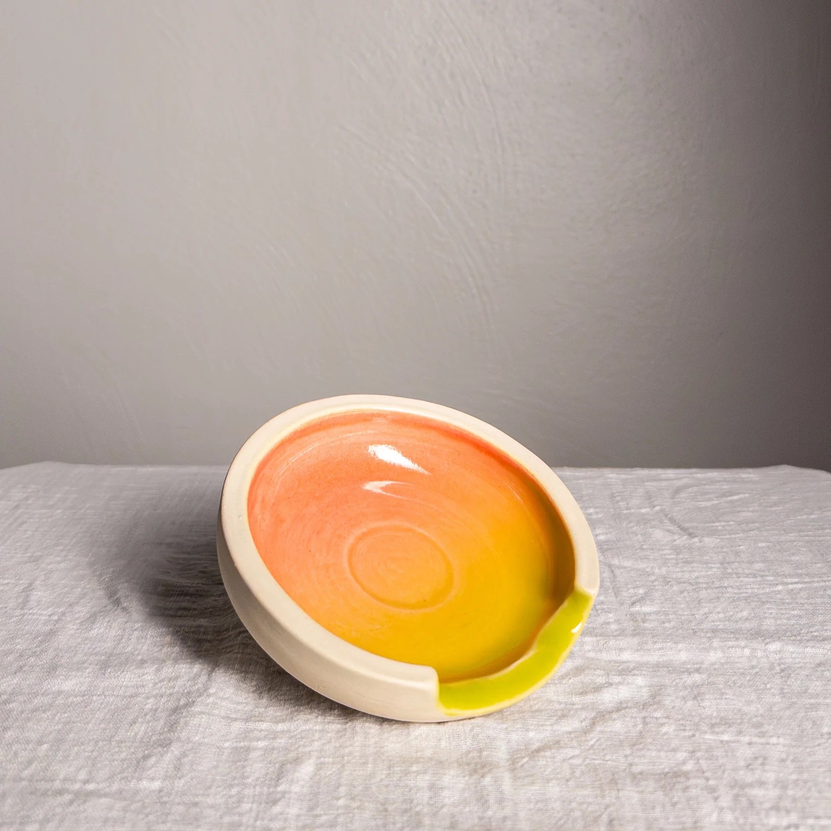 Ceramic Spoon Rest in Watermelon Sorbet