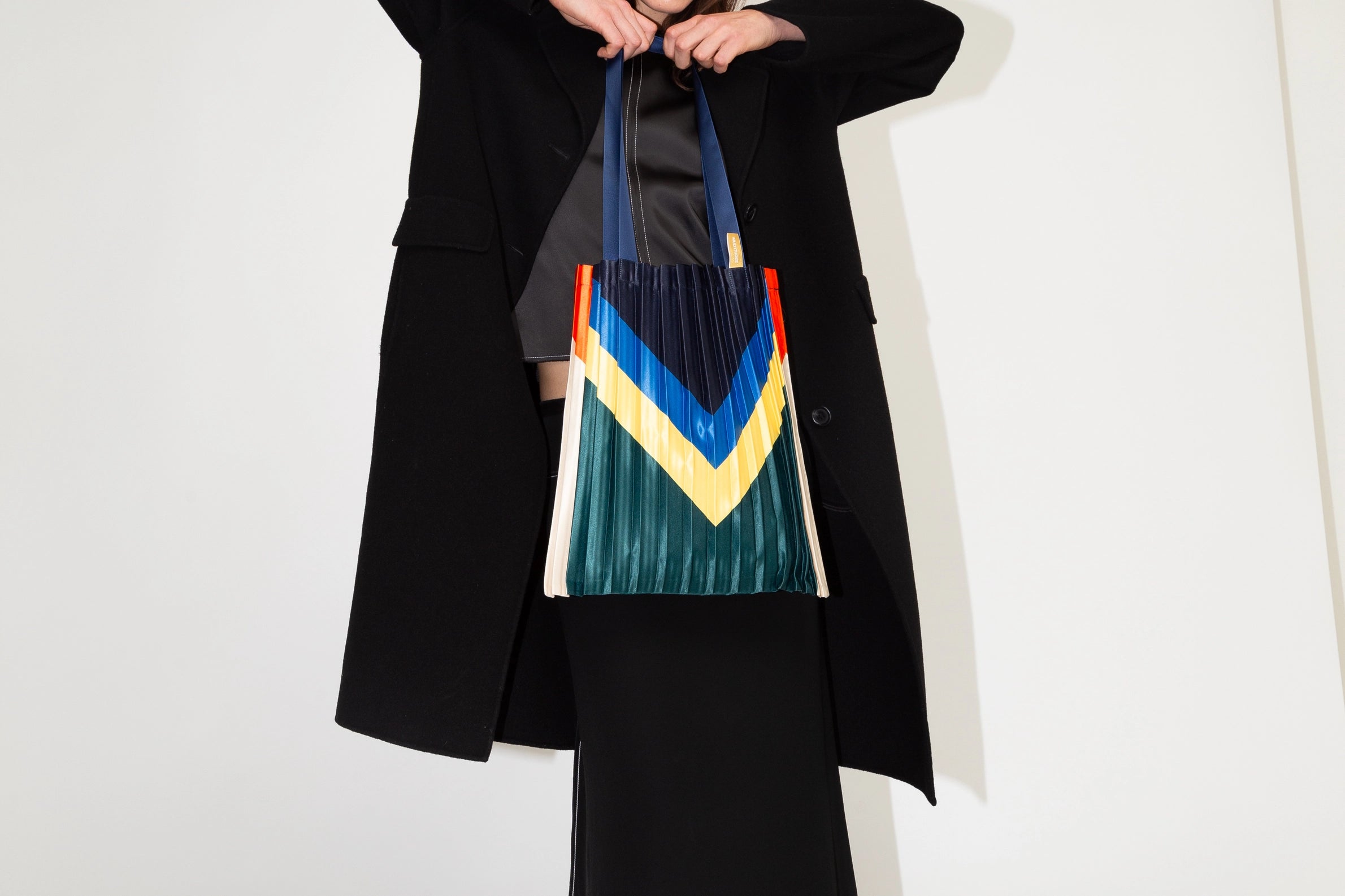 Pleated Tote Bag