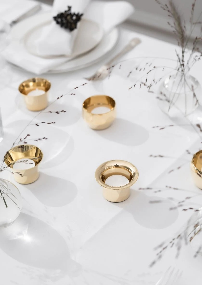 Kin Brass Candleholders - Set of 5