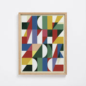 Corner detail of the Construct No. 05 print showing the archival cotton rag paper