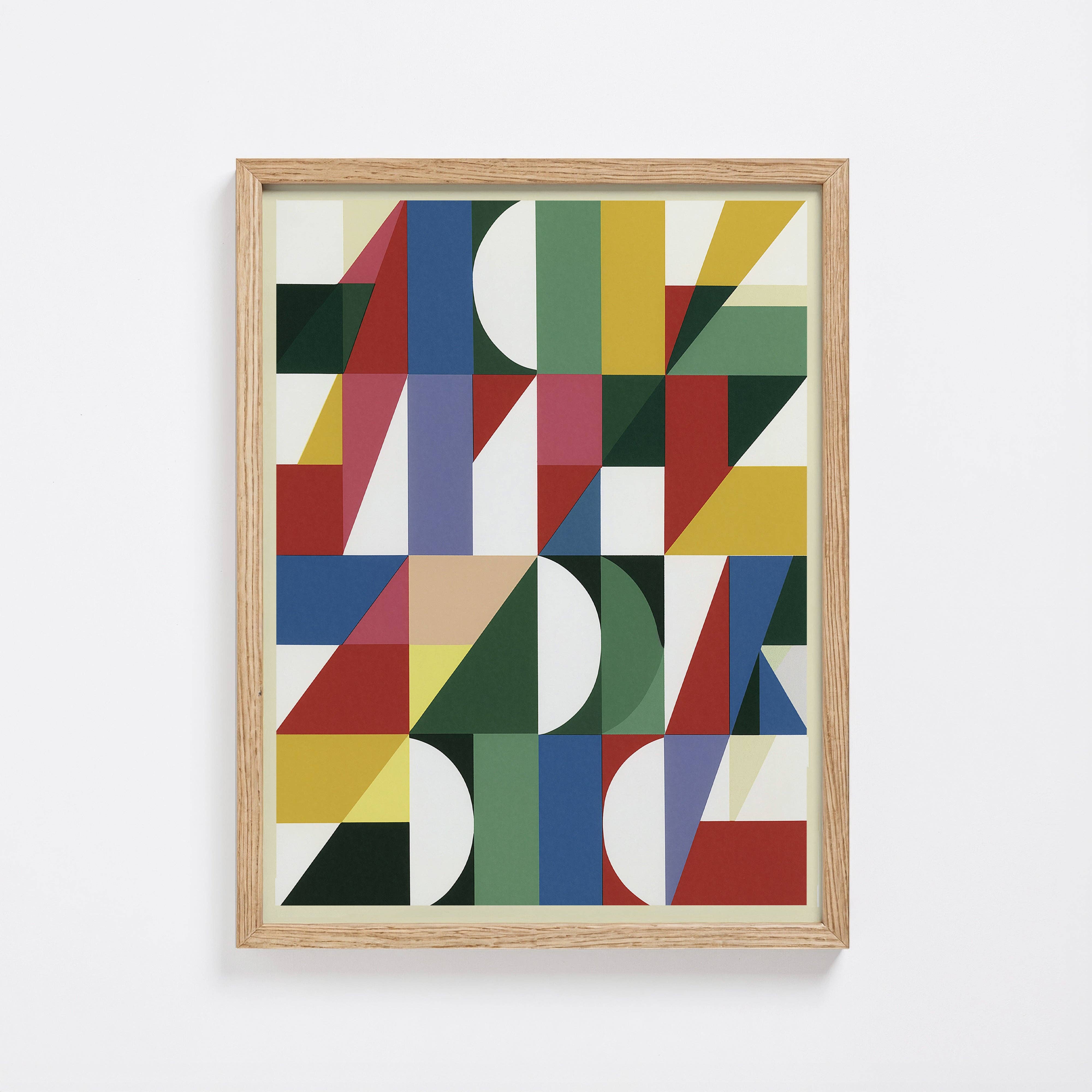 Corner detail of the Construct No. 05 print showing the archival cotton rag paper