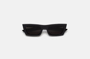 RETROSUPERFUTURE Fred 2.0 sunglasses in black acetate with Zeiss extra black lenses, front view