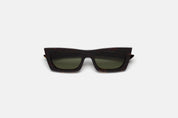 Fred 2.0 in 3627 dark Havana acetate with bottle green Zeiss lenses, front view