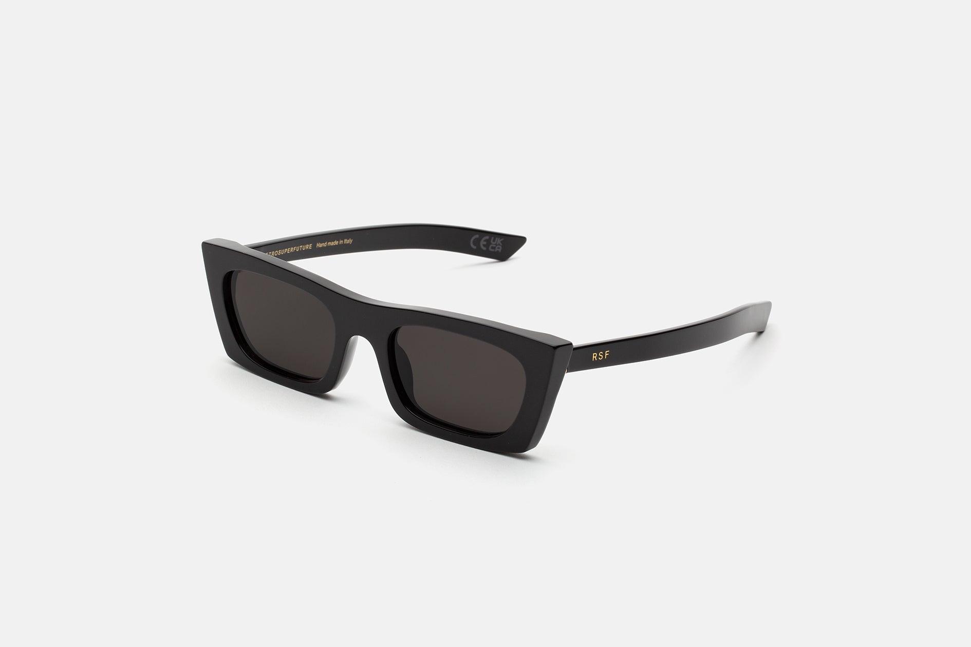 Fred 2.0 in black, angled view