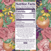 Nutrition facts and ingredient label for Apéritif crackers, about 7 servings per container, 60 calories per 5 crackers