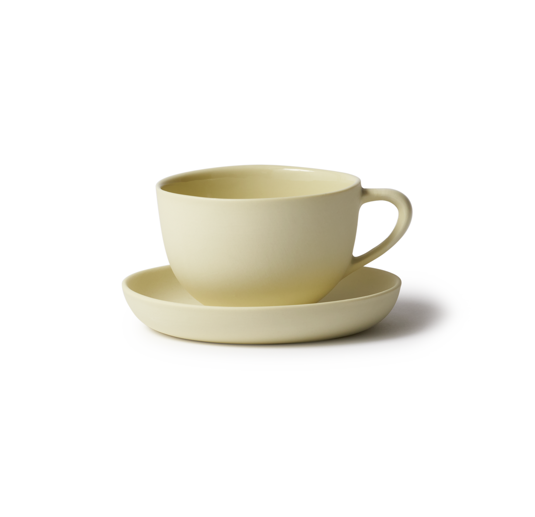 Tea Cup & Saucer Round - Citrus