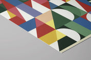 Detail of the Construct No. 05 print showing the overlapping triangular geometry