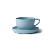 Tea Cup & Saucer Round - Duck Egg