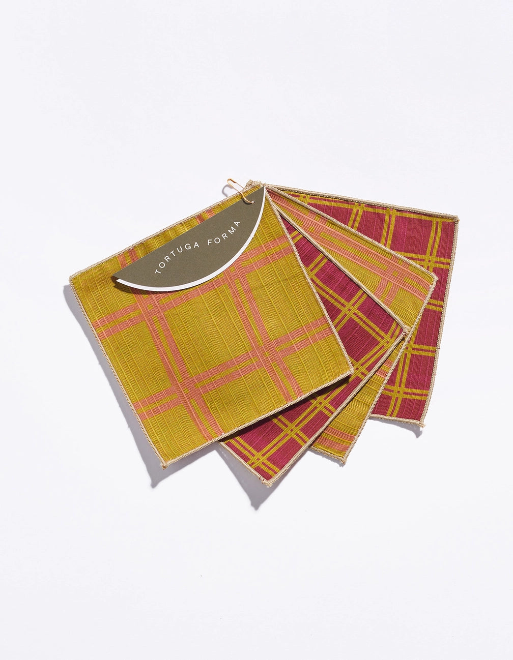Grid Cocktail Napkins - Martini
