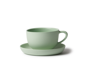 Tea Cup & Saucer Round - Pistachio