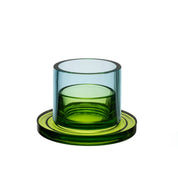 Collar Candleholder - Lime/Sea Green