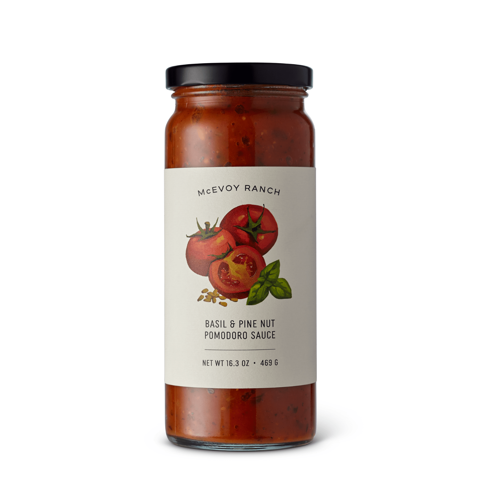Basil & Pine Nut Pomodoro Sauce jar