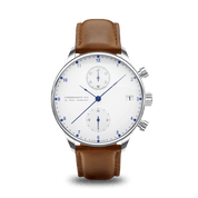 1815 Chronograph Steel White, front view