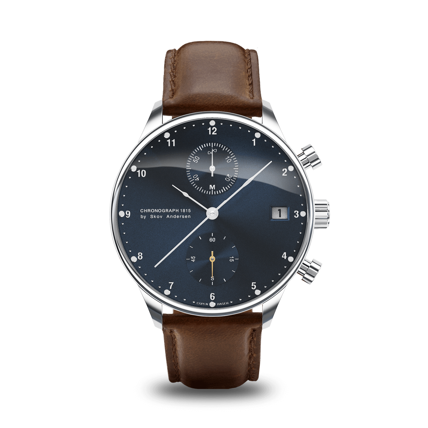 AV86 1815 Chronograph in Steel with blue sunray dial