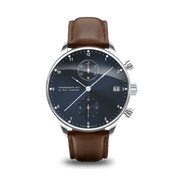AV86 1815 Chronograph in Steel with blue sunray dial