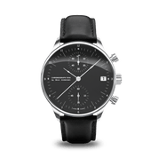 1844 Chronograph Steel Black, front view