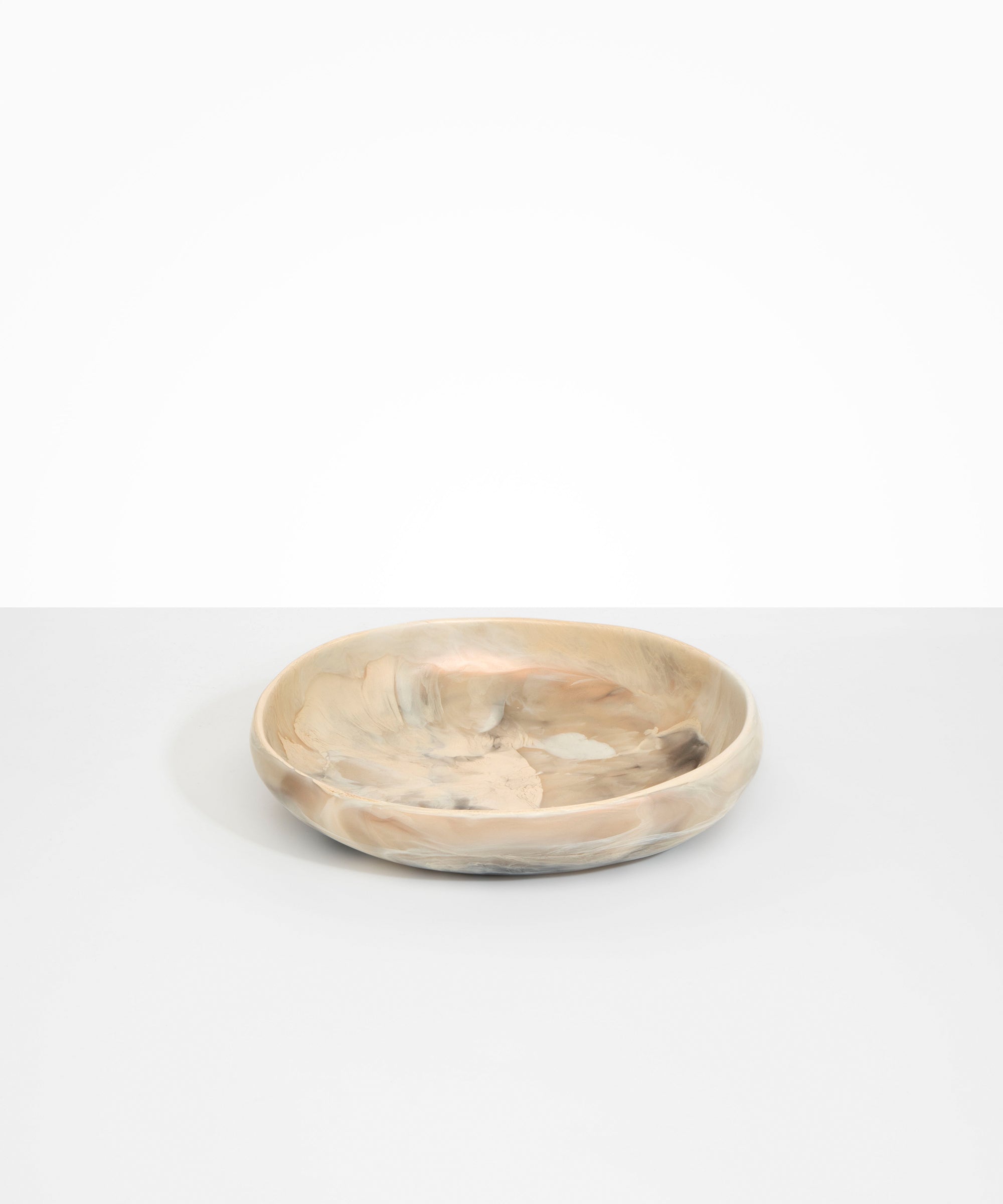 Medium Earth Bowl in Sandy Pearl by Dinosaur Designs, hand-cast resin