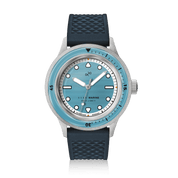 1956 Marine Steel Light Blue diver watch, front view