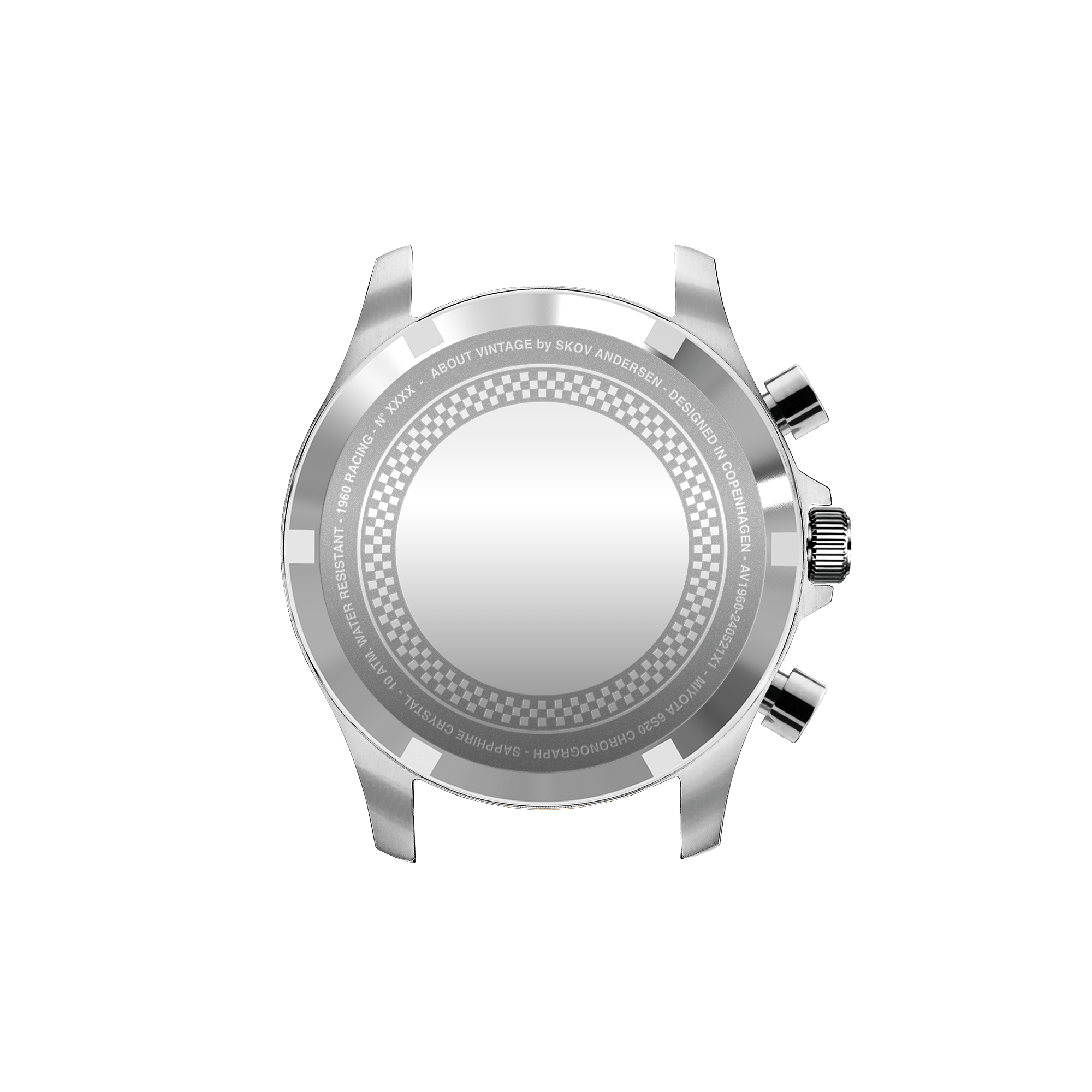 1960 Racing Chronograph caseback engraving detail