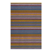 Echo Stripe Shag in Dusk by Chilewich, woven shag floor mat