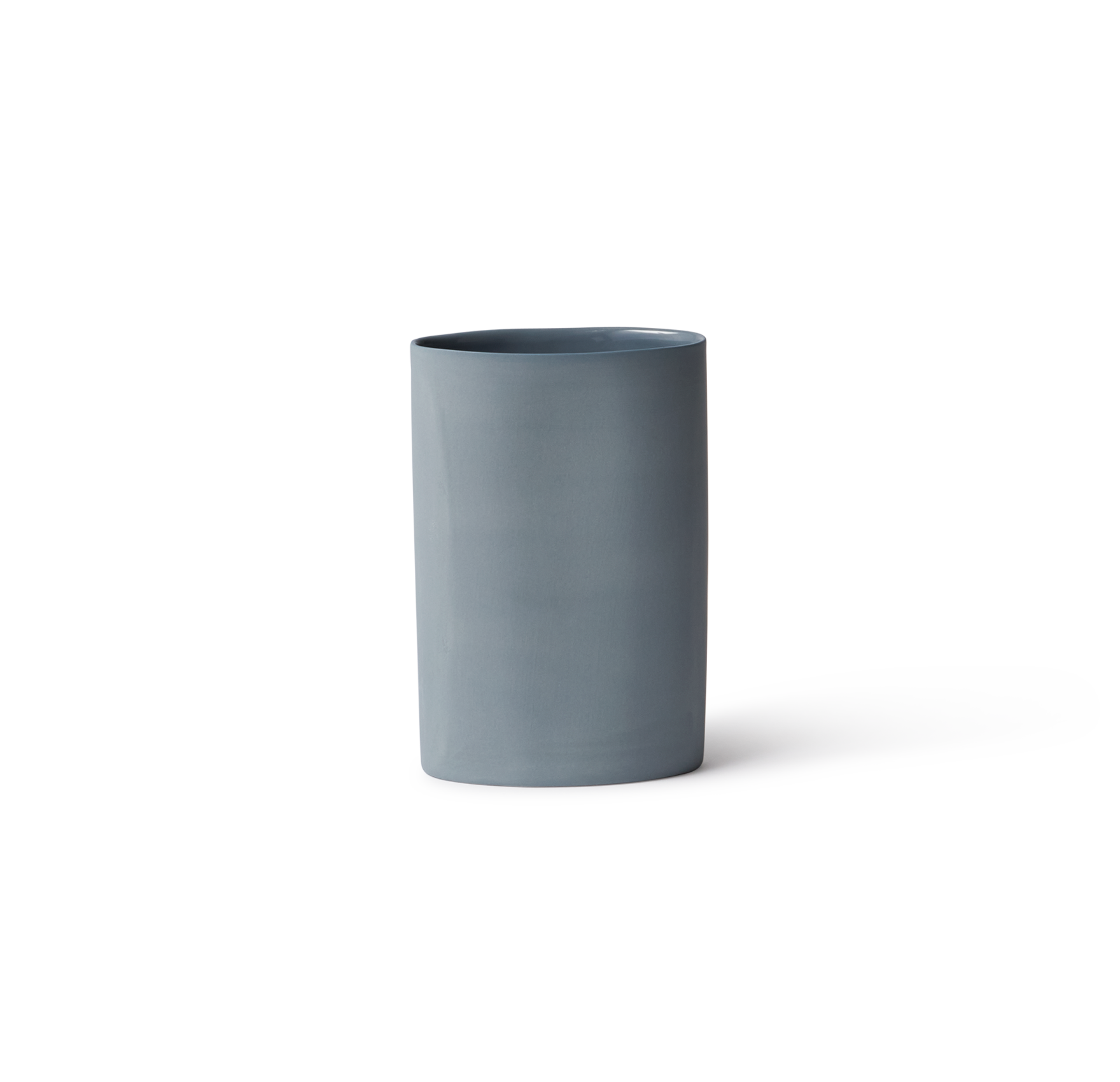 Vase Oval Small - Steel