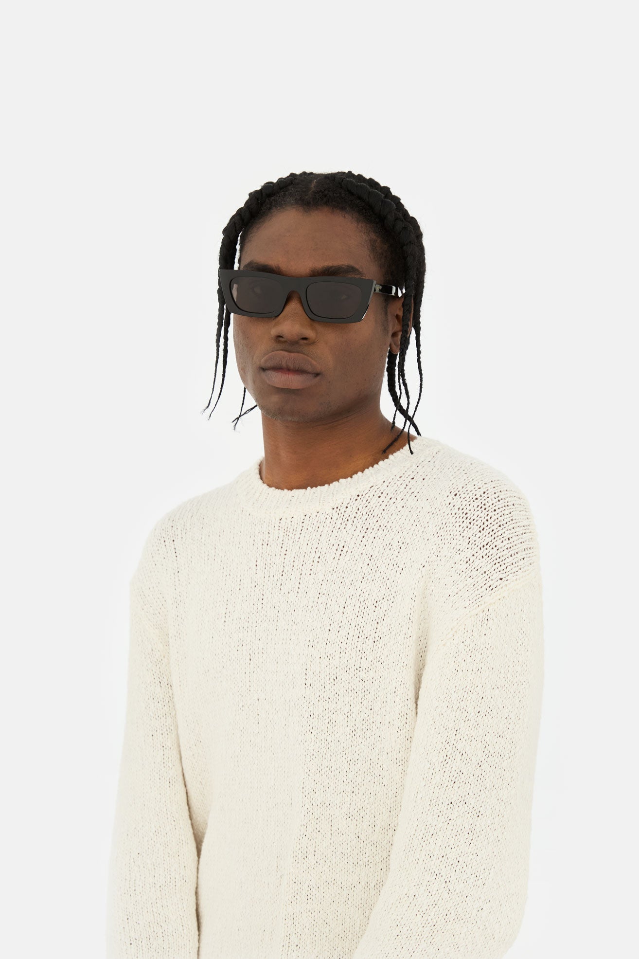 Model wearing RETROSUPERFUTURE Fred 2.0 in black