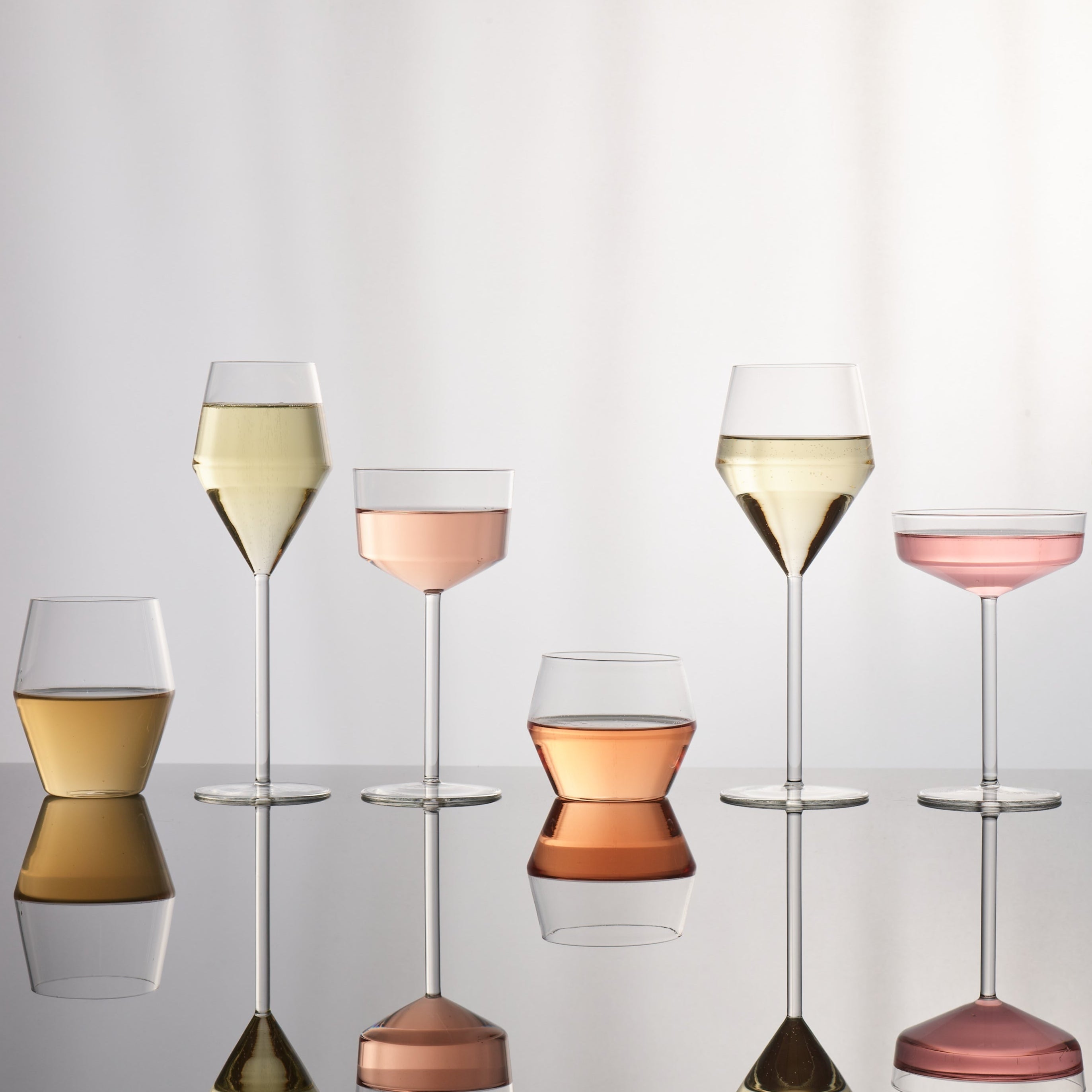 Juniper Short Tumblers styled with the wider Juniper glassware range