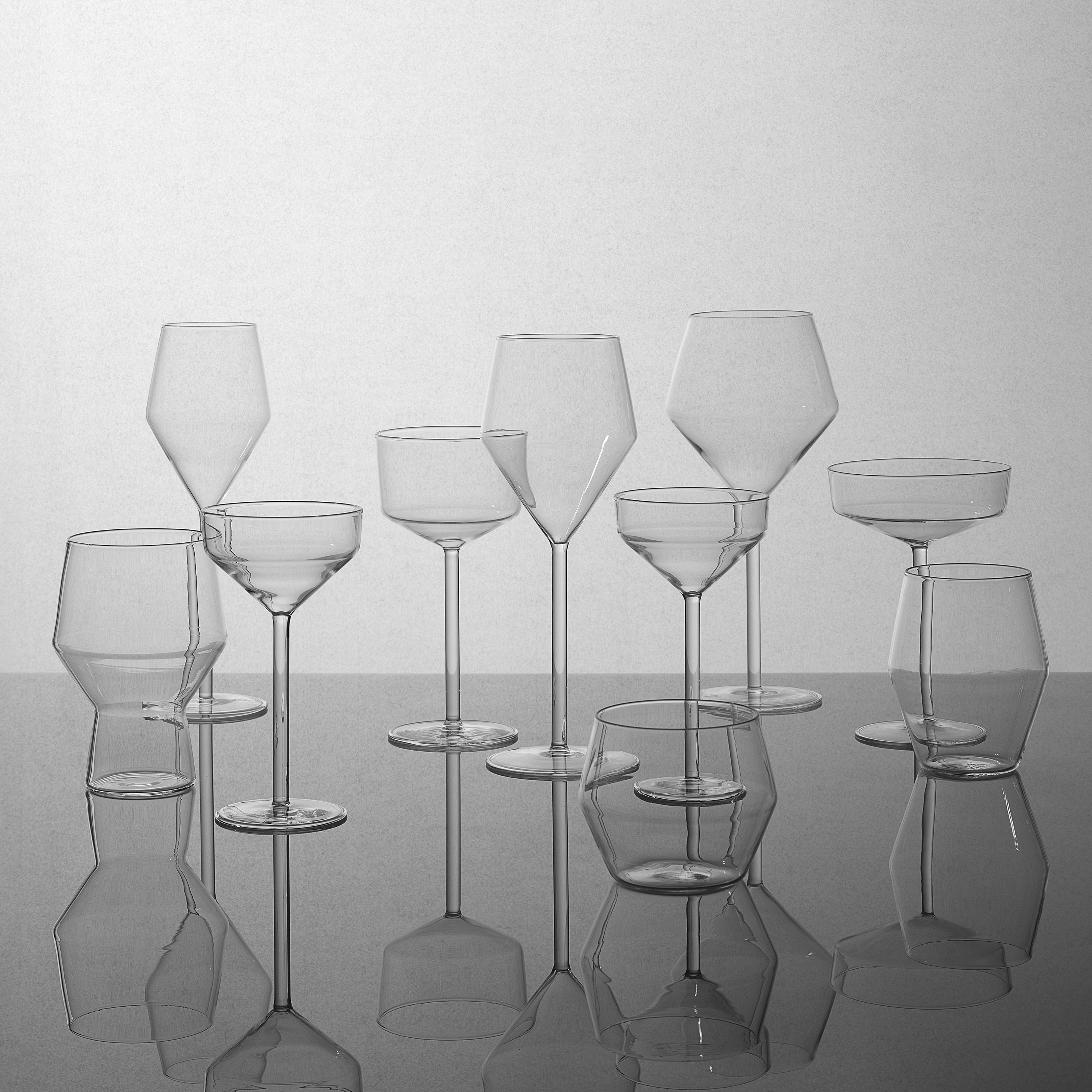 Aaron Probyn Juniper Short Tumbler shown from above, highlighting the faceted base
