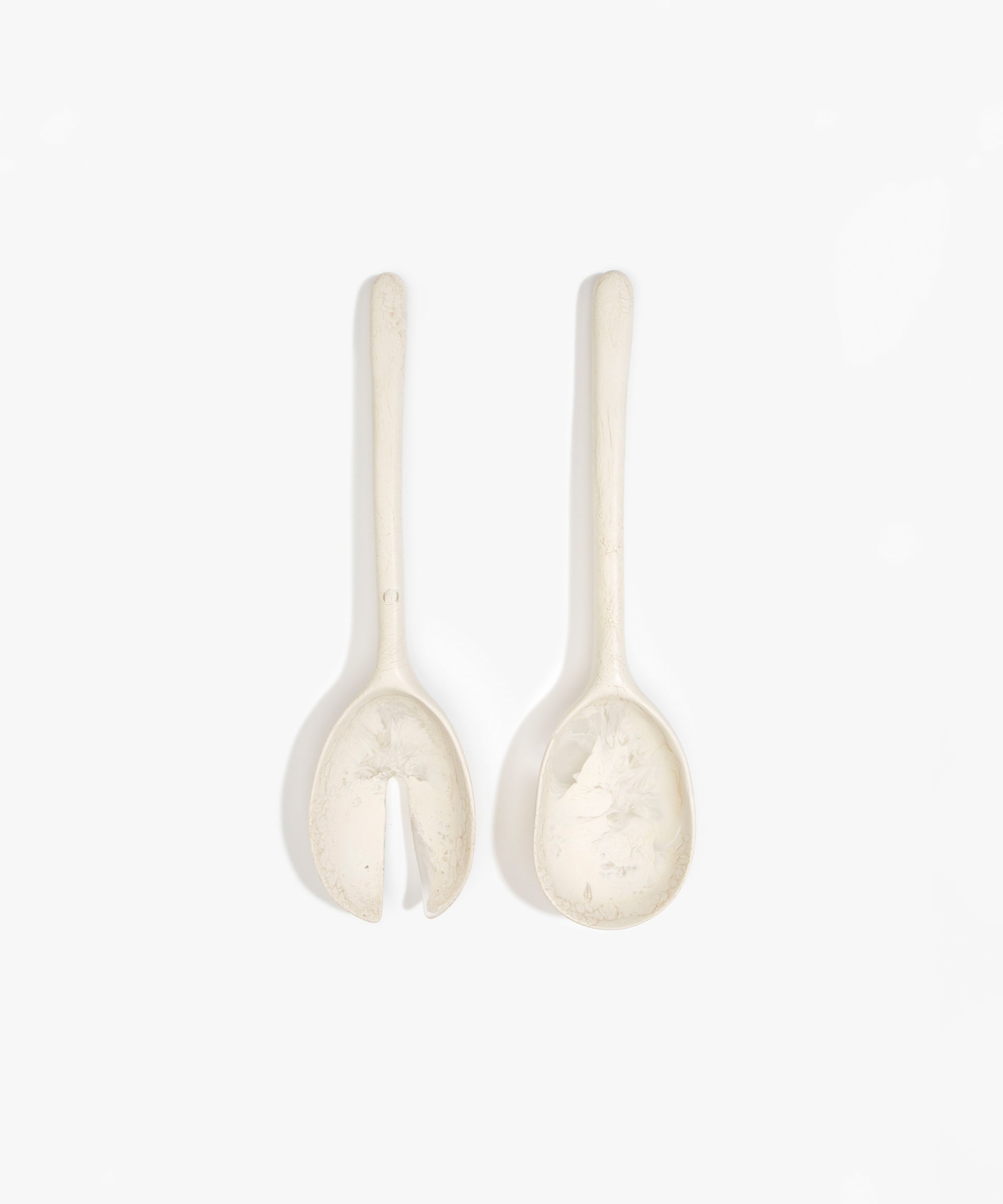 Long Stone Servers in Chalk Swirl by Dinosaur Designs, hand-cast resin