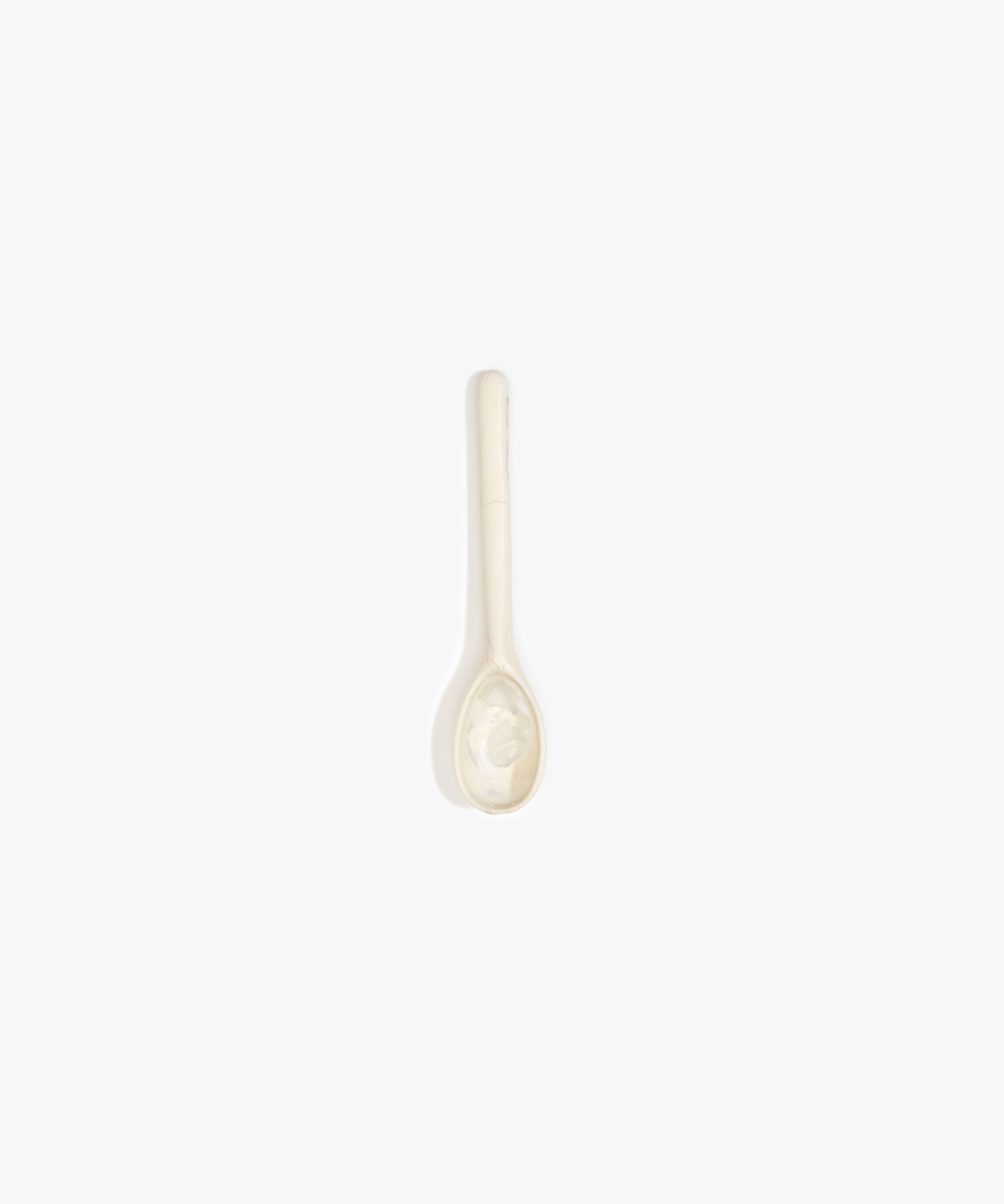 Stone Spoon in Chalk Swirl by Dinosaur Designs, hand-cast resin