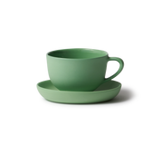 Tea Cup & Saucer Round - Wasabi