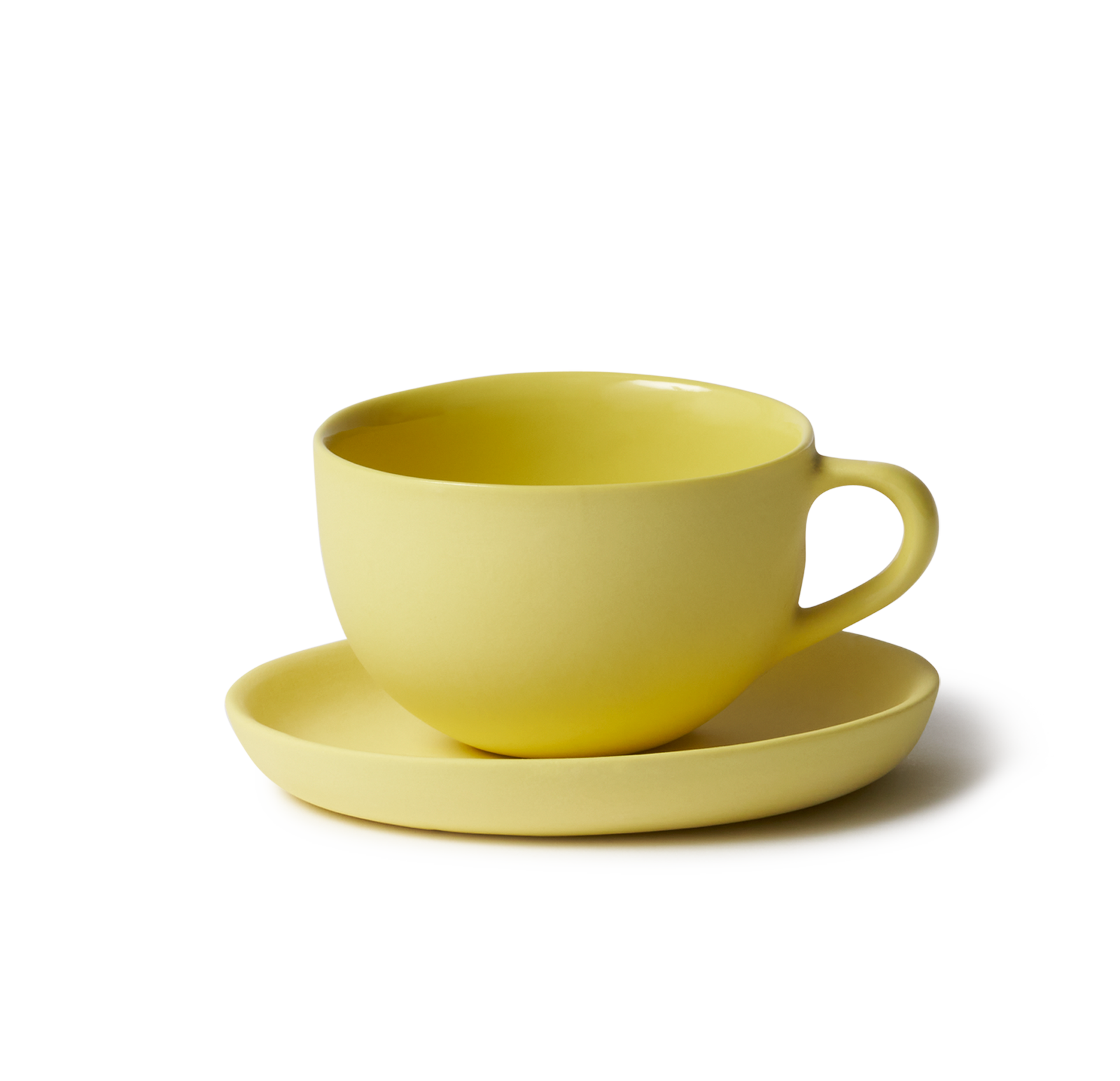 Espresso & Saucer Round Yellow