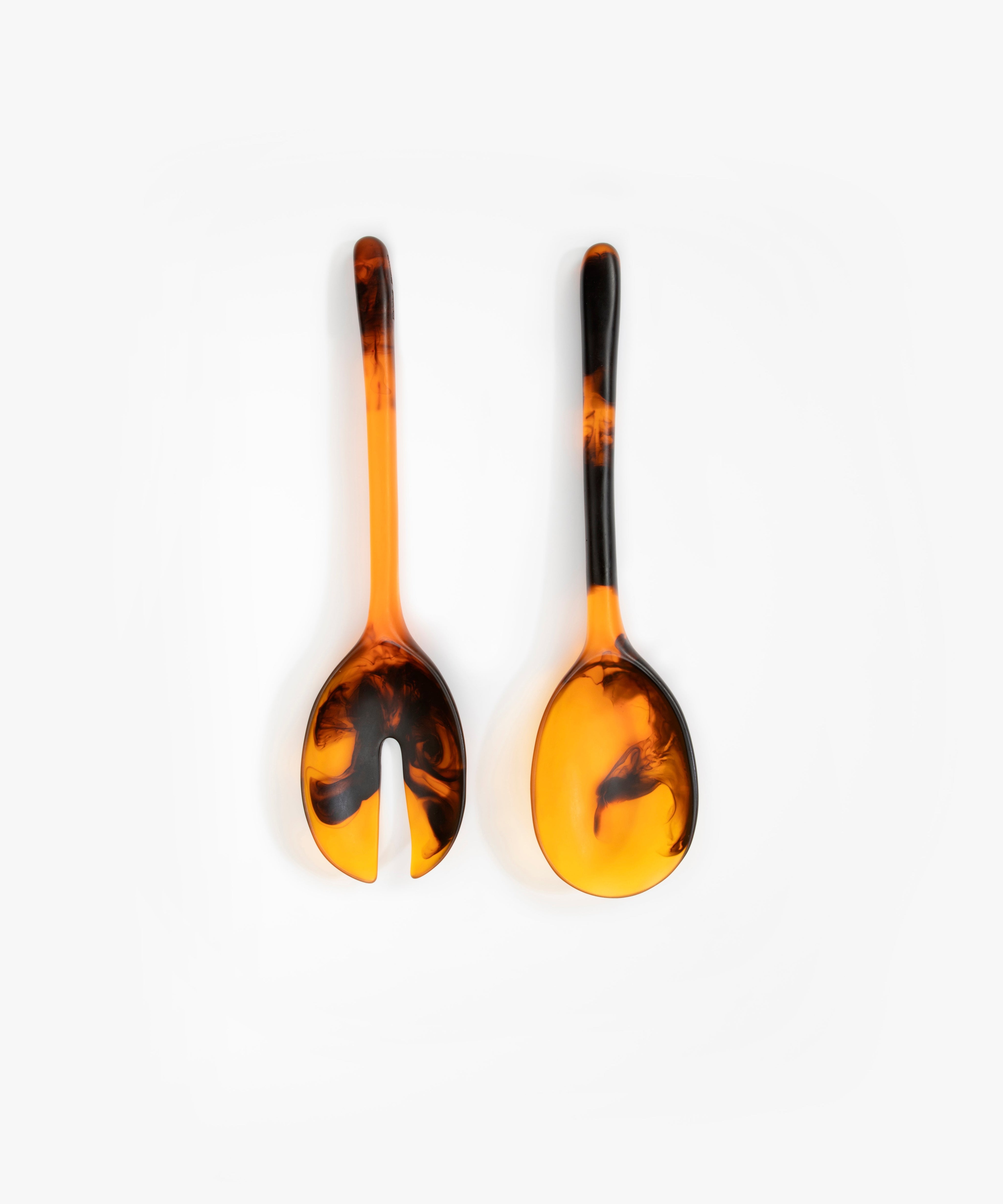 Long Stone Servers in Tortoise by Dinosaur Designs, hand-cast resin