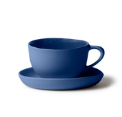 Tea Cup & Saucer Round - Ink