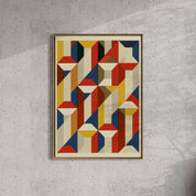 Construct No. 07 framed and hung on a wall