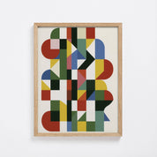 Construct No. 04 framed and hung on a wall