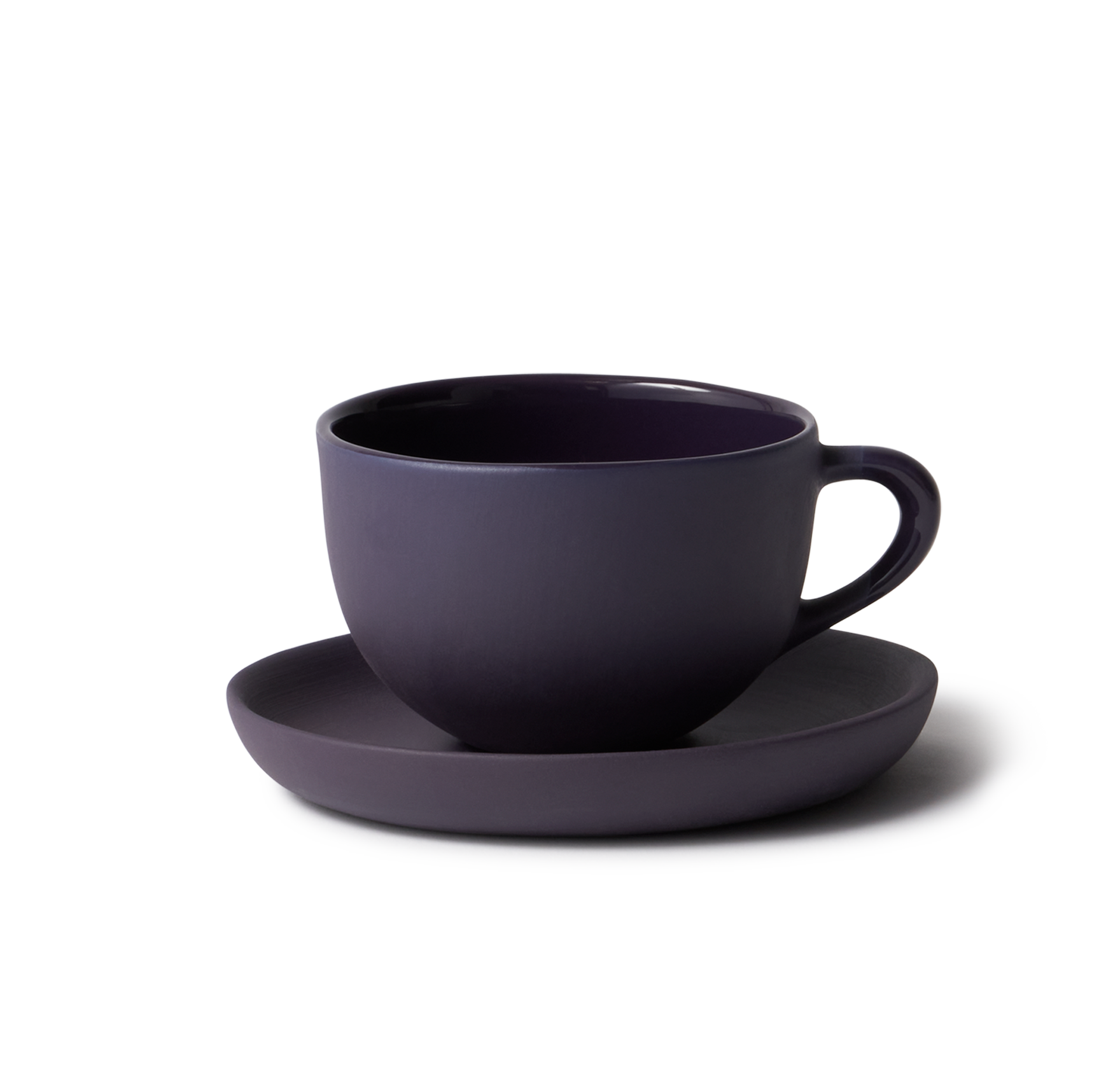 Espresso & Saucer Round Plum