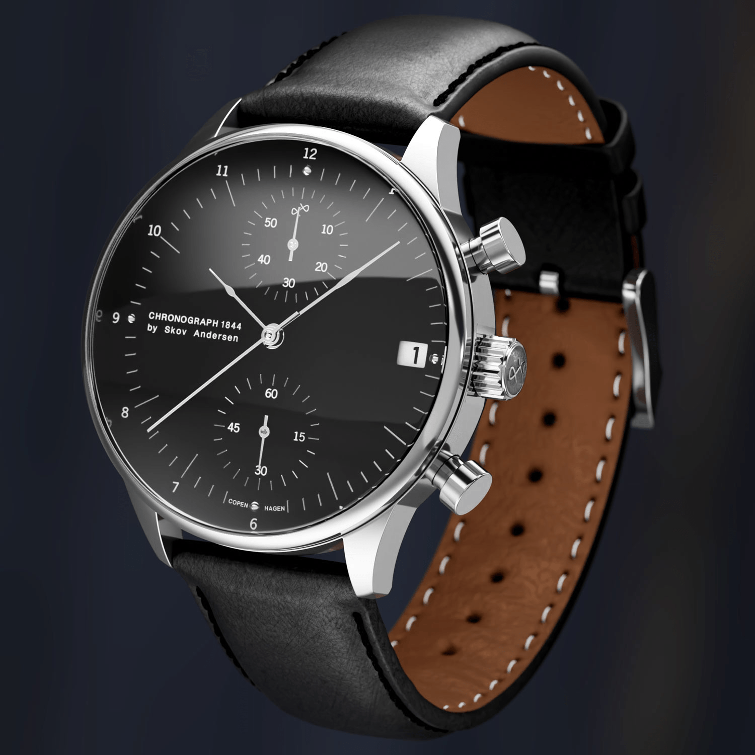1844 Chronograph Black, dark mood lifestyle