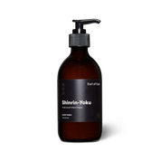 Earl of East Shinrin-Yoku hand wash in an amber glass bottle with a black pump