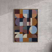 Detail of the Woven Perspectives No. 18 print showing the intersecting curved forms