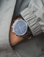 1815 Chronograph Blue Sunray worn on the wrist