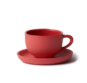 Espresso & Saucer Round Red