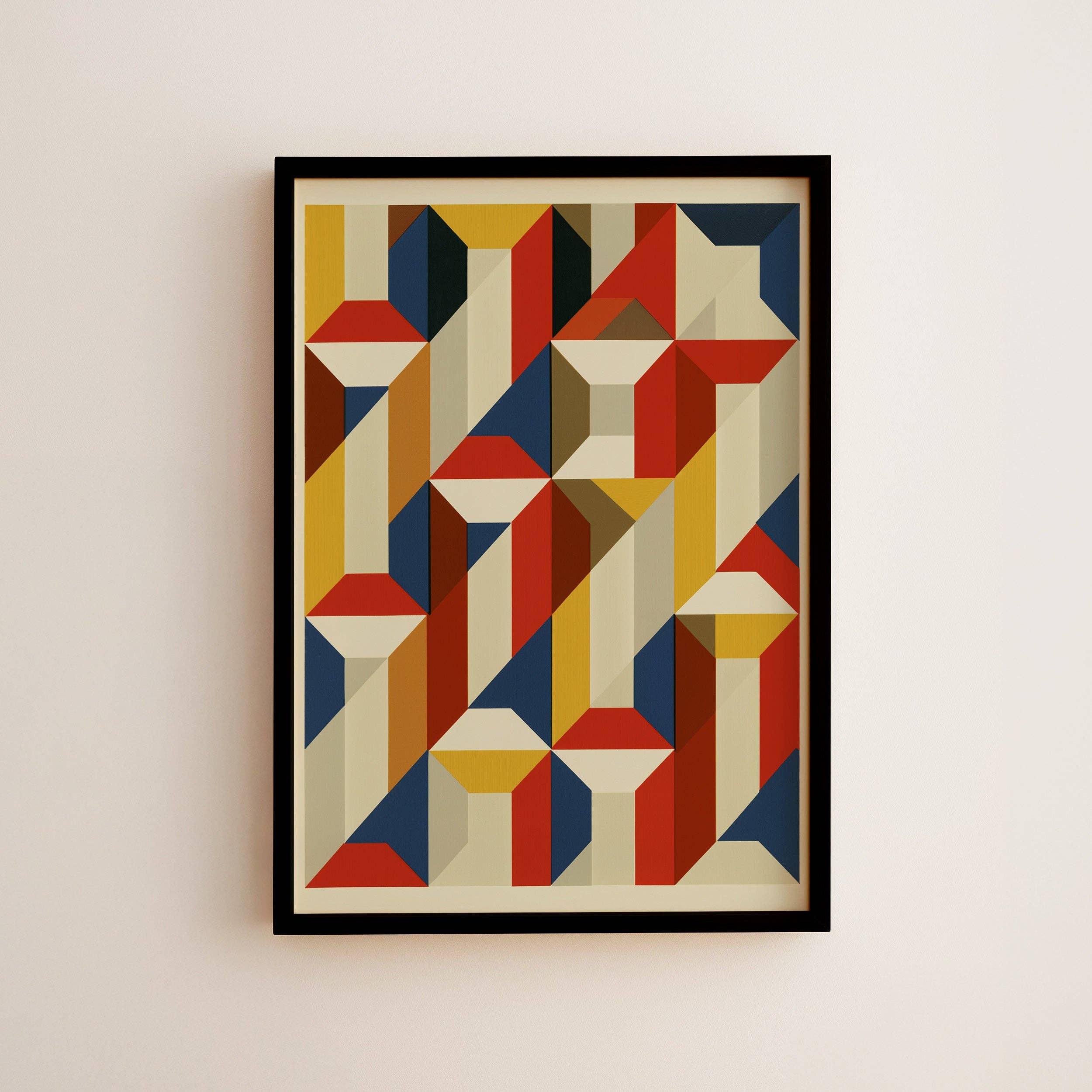 Corner detail of the Construct No. 07 print showing the archival cotton rag paper