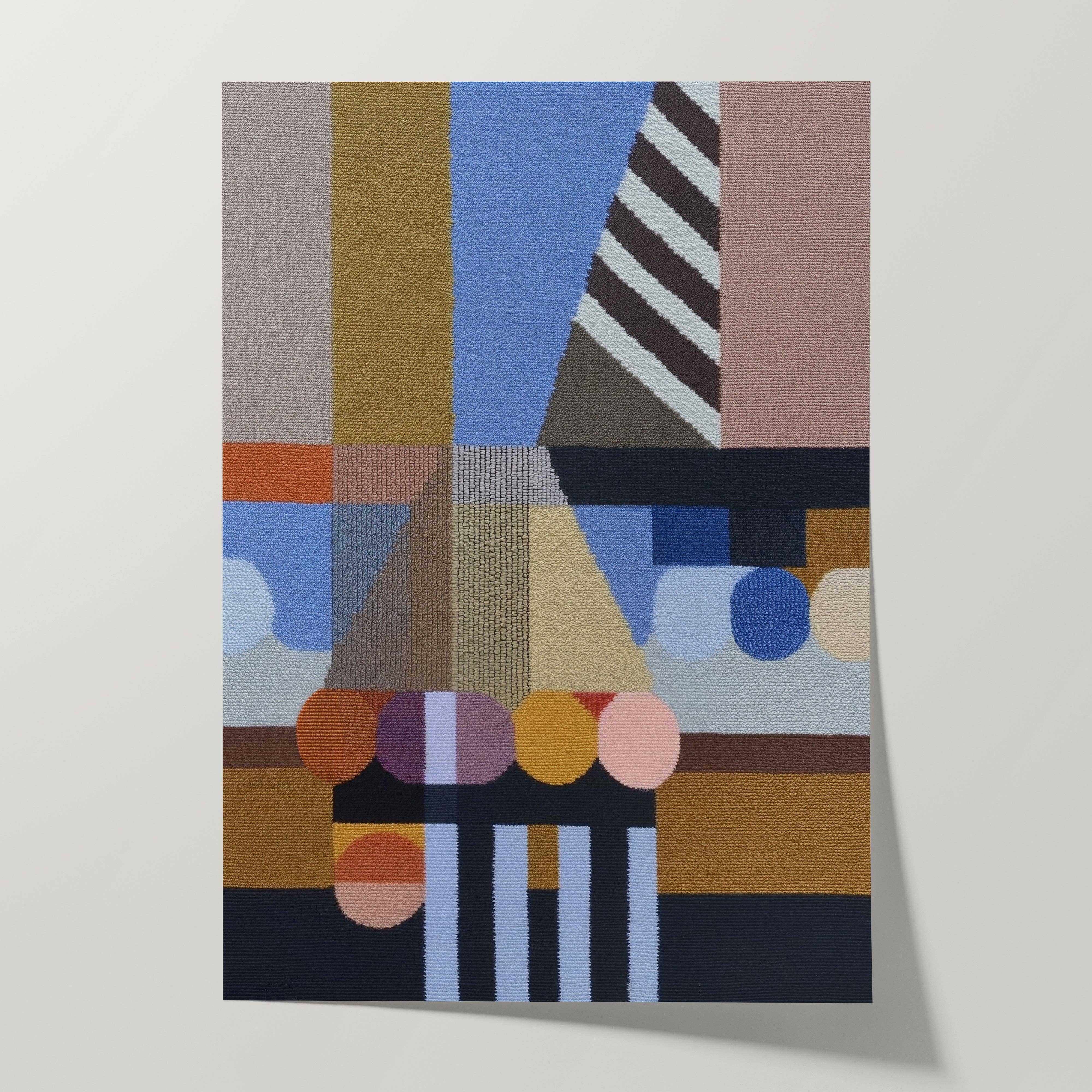Woven Perspectives No. 05 framed and hung on a wall