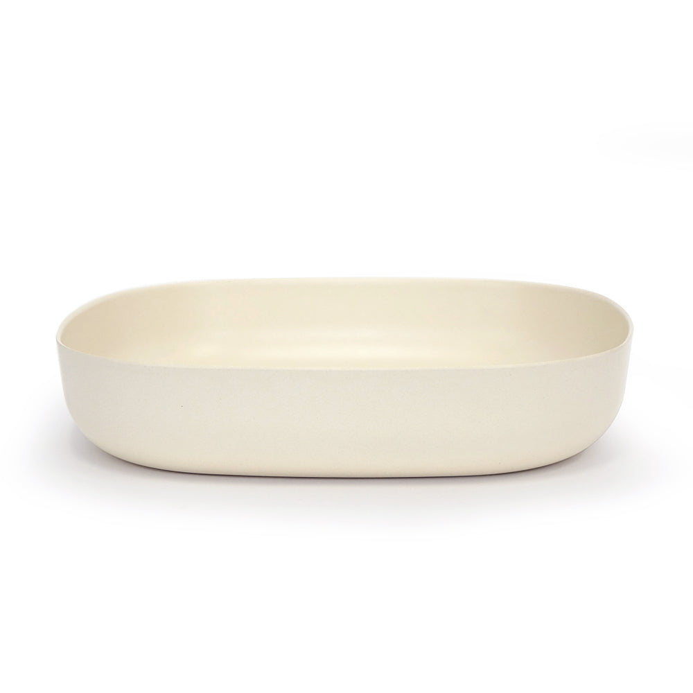 EKOBO Large Serving Dish Off White