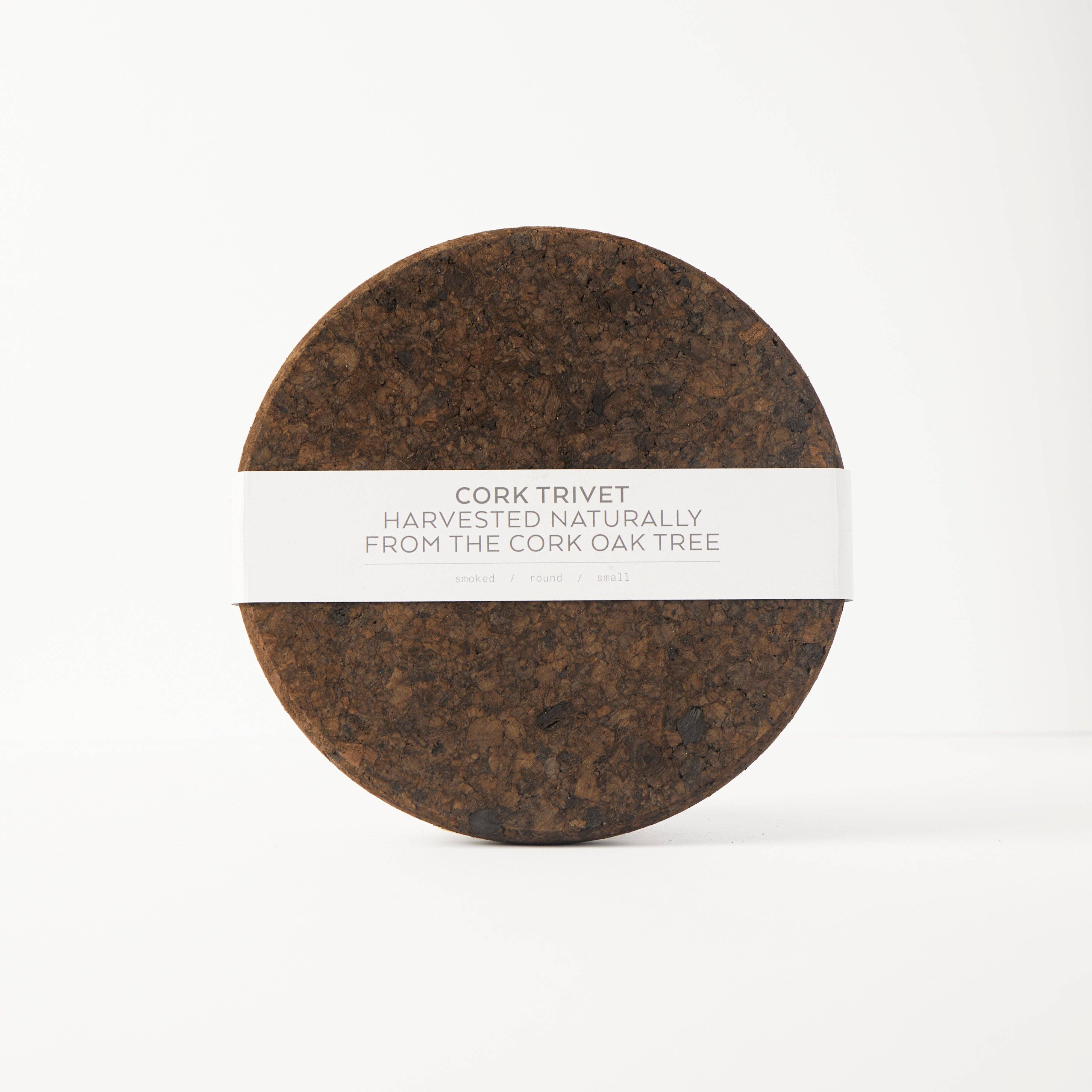 Smoked Cork Trivet Small detail