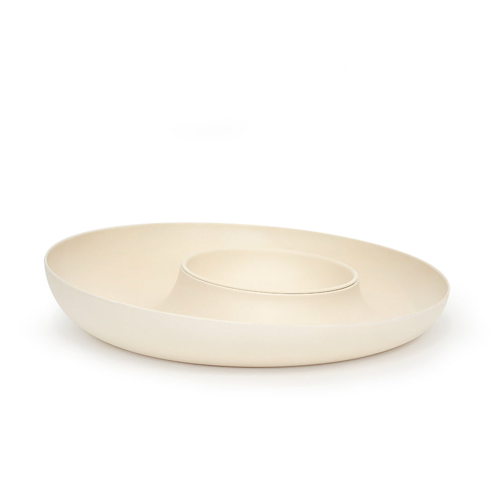 EKOBO Chip Dip Set Off White