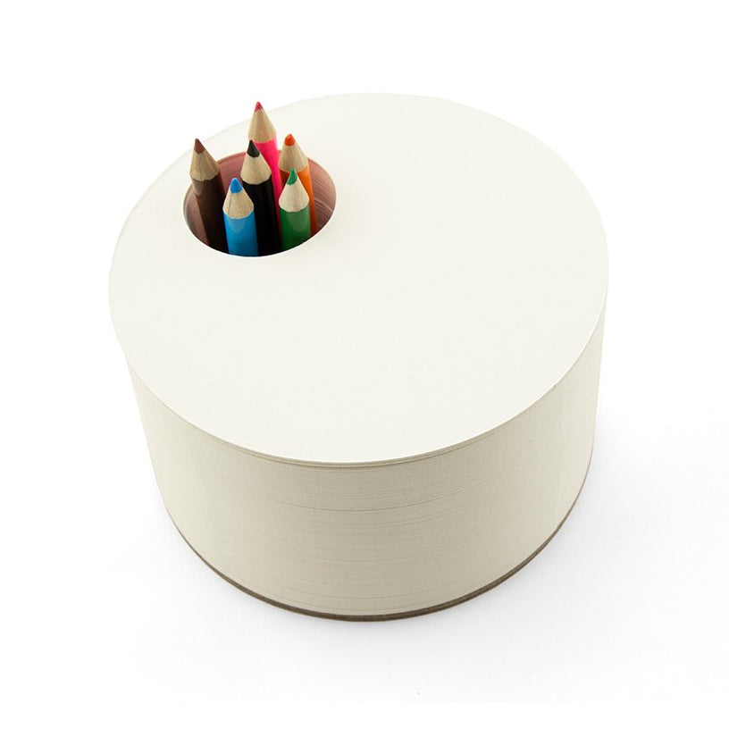 jOTBLOCK full-circle chunky sketchpad with color pencils