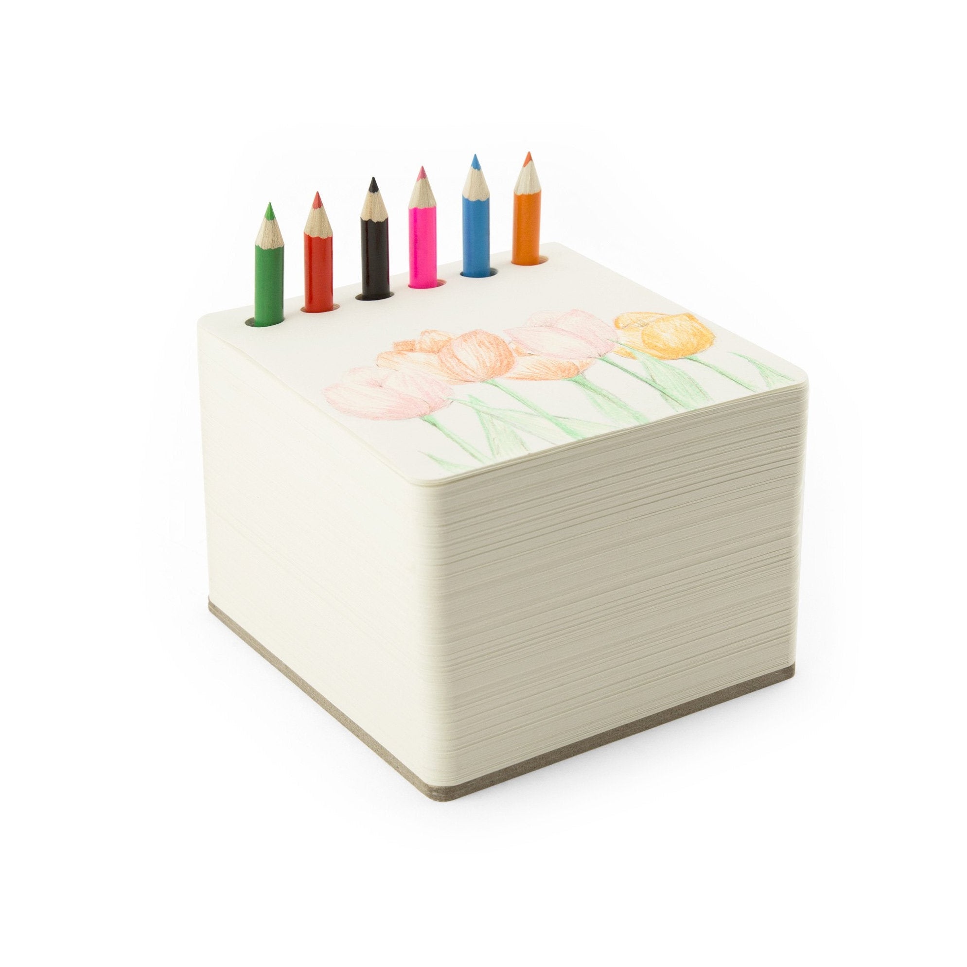 jOTBLOCK small chunky sketchpad with color pencils