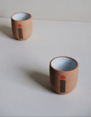 Wolf Ceramics Wolf Cup in Plume